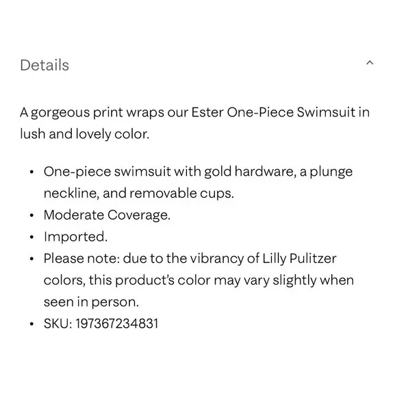 Lilly Pulitzer Ester One-Piece Swimsuit Womens 10 Multi Royal Coral NWT - Picture 8 of 8